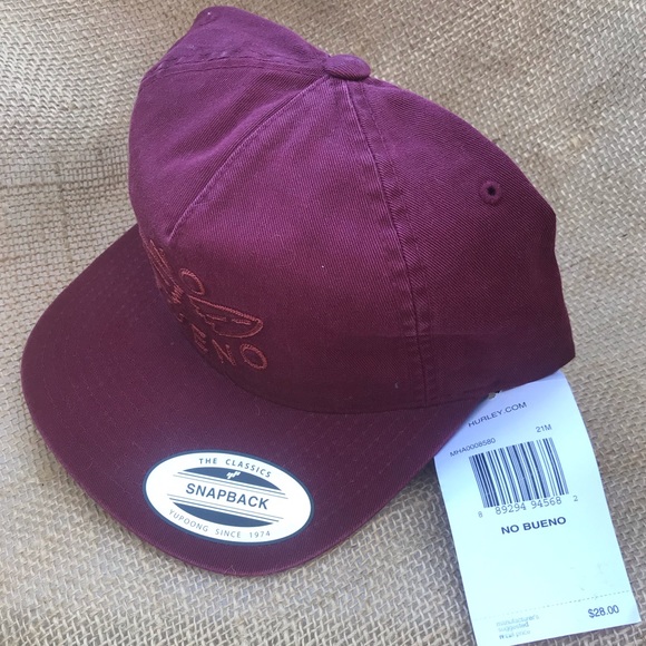 Hurley “No Bueno” Red Surf SnapBack Hat - Picture 3 of 3